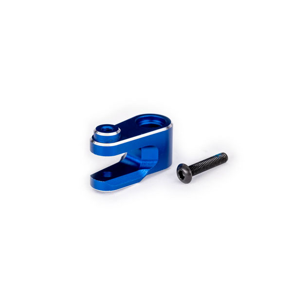 Traxxas Palonnier de servo de direction anodise bleu – Maxx Slash 10247-BLUE – Image 1