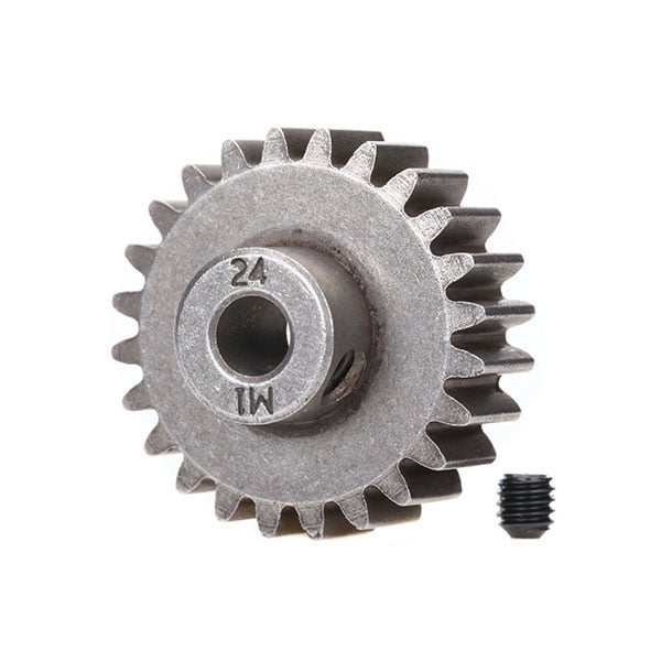 Traxxas Pignon moteur 24 dts – 1.0 metric pitch – 5 mm 6496X