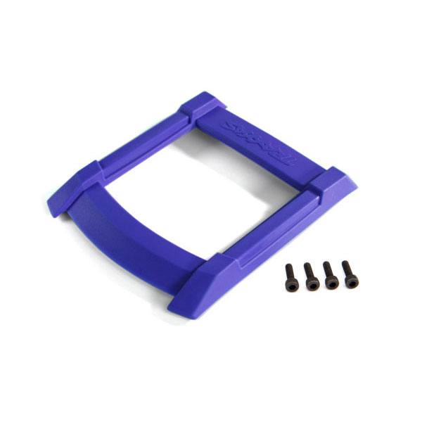 Traxxas Plaque de protection toit bleue -Maxx 8917X