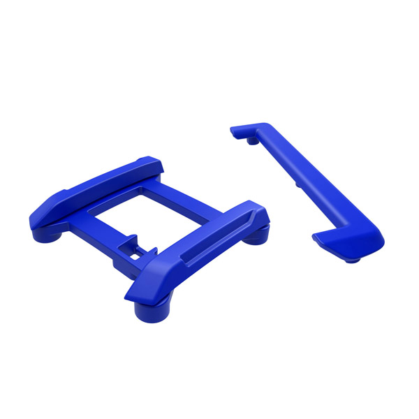 Traxxas Plaque de protection toit et hayon bleues  Mini Maxx 10717-BLUE
