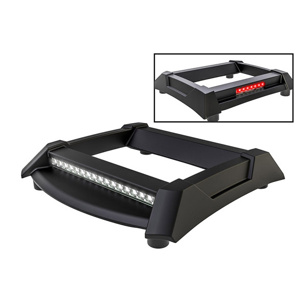 Traxxas Plaque de protection toit noire avec LED – Mini Maxx 10796