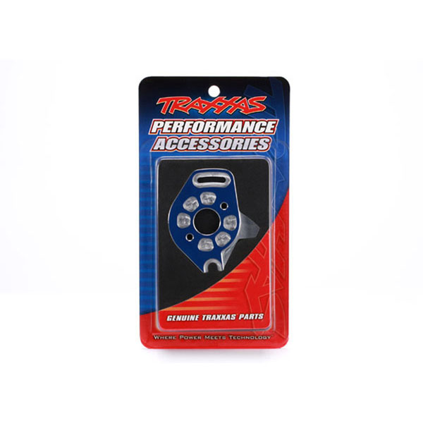 Traxxas Plaque moteur 6061-t6 alu anodisée bleu 6890X