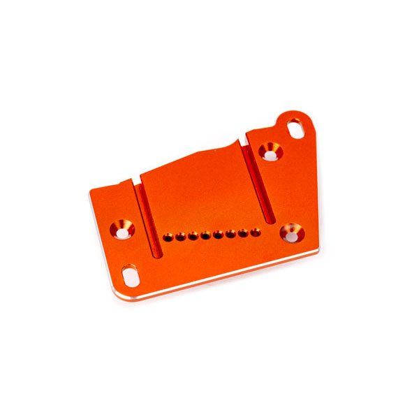 Traxxas Plaque moteur alu anodisee orange 10263-ORNG – Image 1