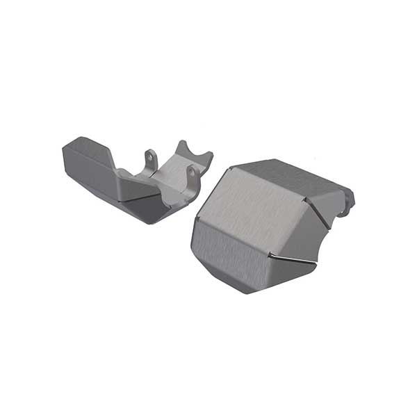 Traxxas Plaques de protection av ou arr en acier inoxydable (x2) – TRX-4M 9765