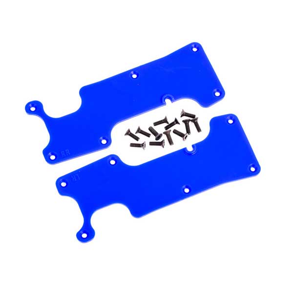 Traxxas Plaques protections de triangles arrieres bleues – Sledge 9634X – Image 1