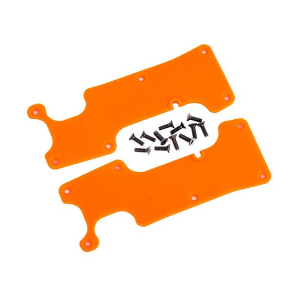 Traxxas Plaques protections de triangles arrieres oranges – Sledge 9634T – Image 1