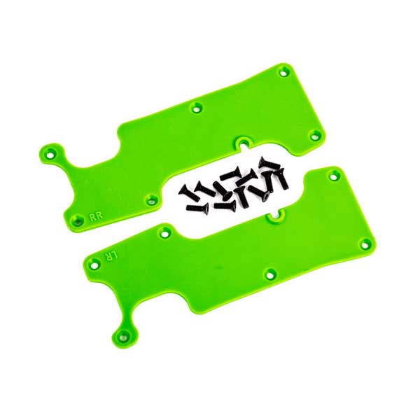 Traxxas Plaques protections de triangles arrieres vertes – Sledge 9634G – Image 1