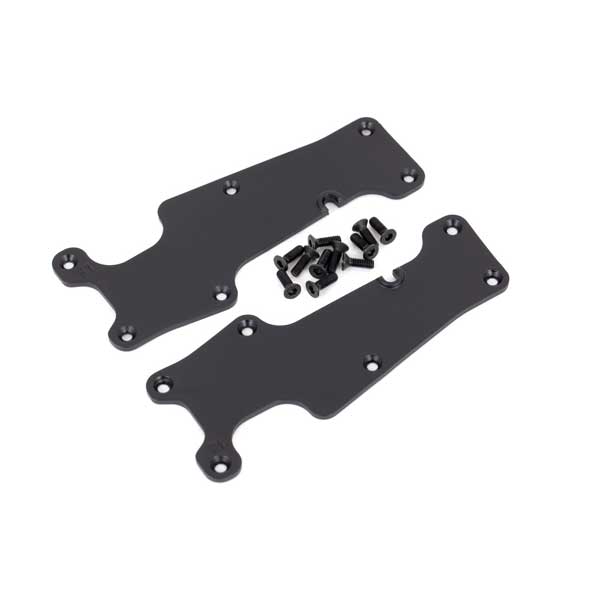 Traxxas Plaques protections de triangles avants noires – Sledge 9633 – Image 1