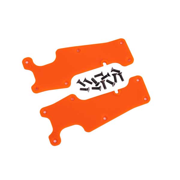 Traxxas Plaques protections de triangles avants oranges – Sledge 9633T – Image 1