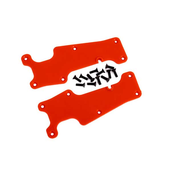 Traxxas Plaques protections de triangles avants rouges – Sledge 9633R – Image 1