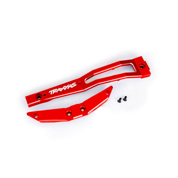 Traxxas Renfort de chassis alu rouge – Maxx Slash 10221-RED – Image 1