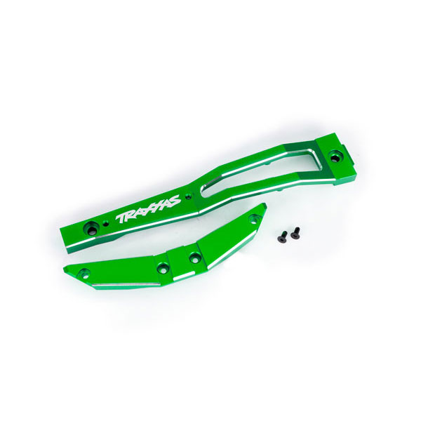 Traxxas Renfort de chassis alu vert – Maxx Slash 10221-GRN – Image 1