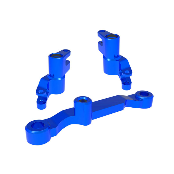 Traxxas Renvoi de sauve-servo + sauve-servo anodisés bleus – Mini Maxx 10743-BLUE