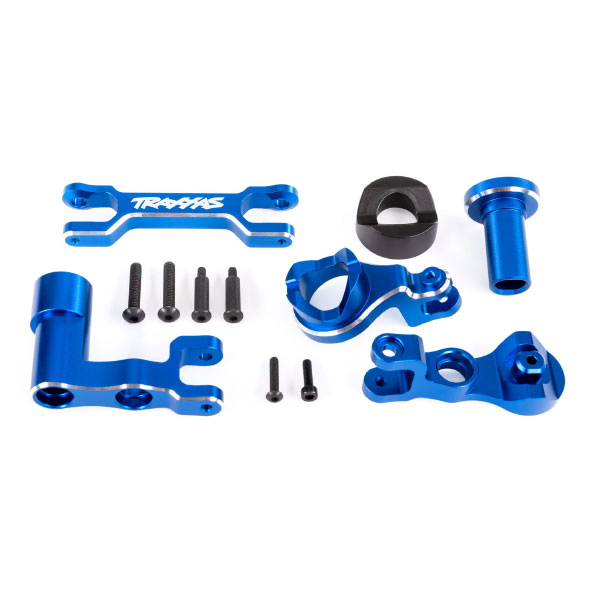 Traxxas Renvoi de sauve-servo + sauve-servo anodisés bleus XRT 7843-BLUE