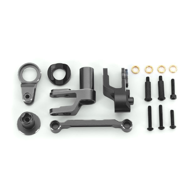 Traxxas Renvoi de sauve-servo + sauve-servo anodises gris – Maxx Slash 10246-GRAY – Image 1