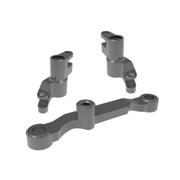 Traxxas Renvoi de sauve-servo + sauve-servo anodisés gris – Mini Maxx 10743-GRAY