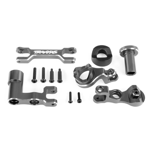 Traxxas Renvoi de sauve-servo + sauve-servo anodisés gris XRT 7843-GRAY