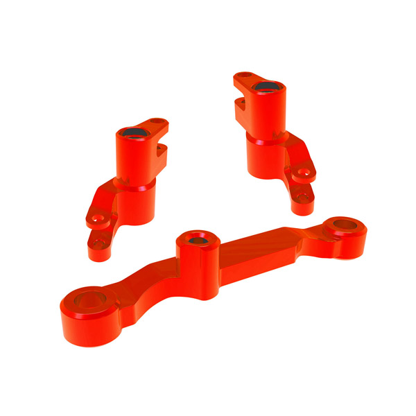 Traxxas Renvoi de sauve-servo + sauve-servo anodisés rouges – Mini Maxx 10743-RED