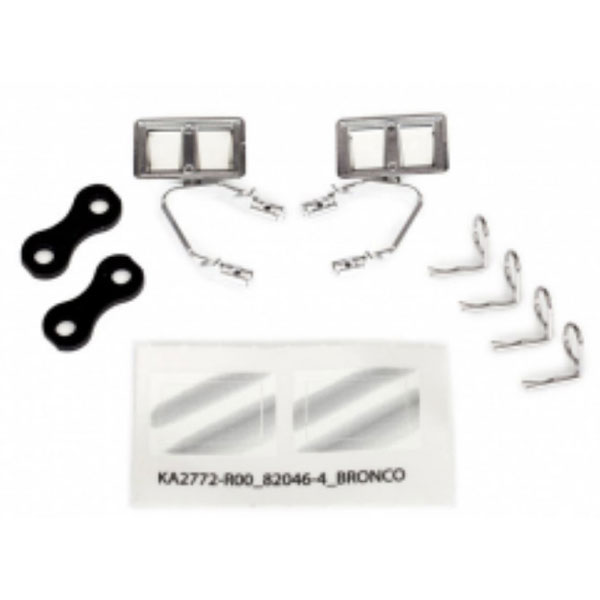 Traxxas Retroviseurs, lateraux,chrome (gauche et droit) 8073X