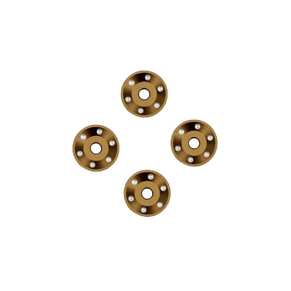 Traxxas Rondelles de roues alu anodisees bronze (x4) 10257-BRNZ – Image 1