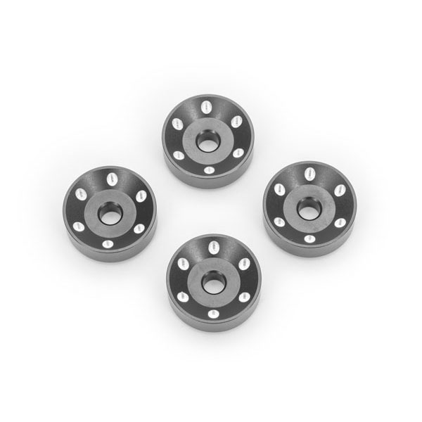 Traxxas Rondelles de roues alu anodisees grises (x4) 10257-GRAY – Image 1