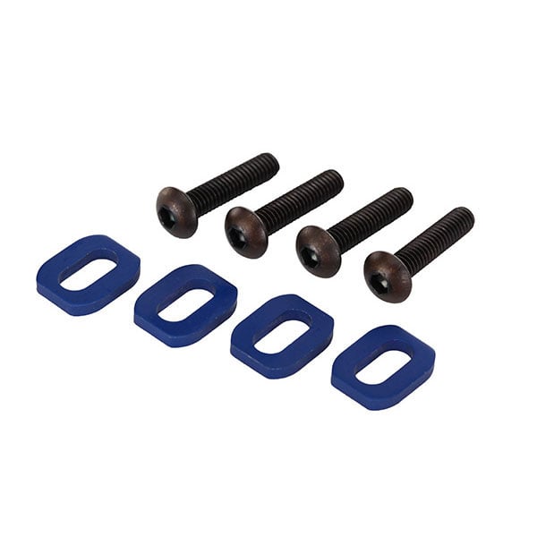 Traxxas Rondelles support moteur alu anodisees bleu (4) 7759 – Image 1