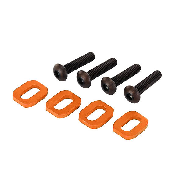 Traxxas Rondelles support moteur alu anodisées oranges – xmaxx (x4) 7759-ORNG