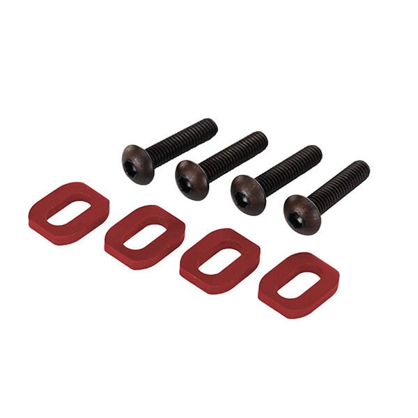 Traxxas Rondelles support moteur alu anodisees rouge (4) 7759R – Image 1