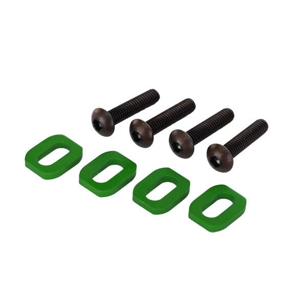 Traxxas Rondelles support moteur alu anodisees vert (4) 7759G – Image 1