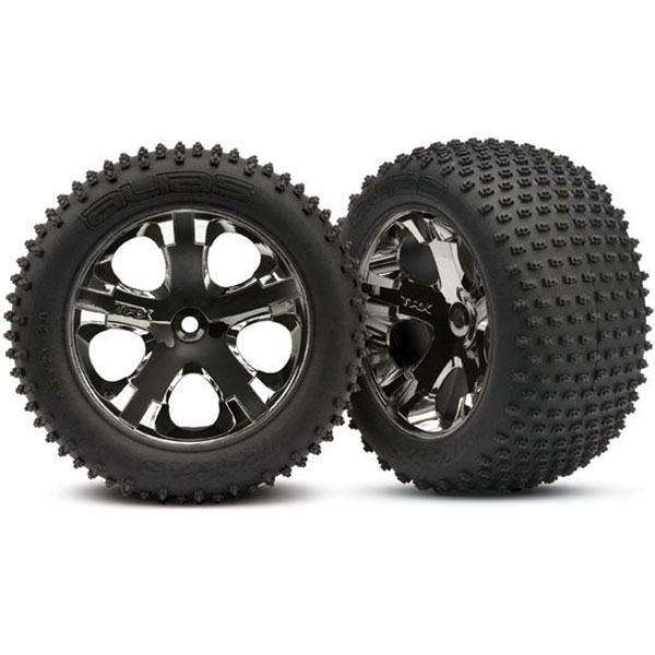 Traxxas Roues arrière montées collées alias 2.8 (2) 3770A