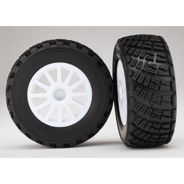Traxxas Roues montées collées bf goodrich blanches x2 7473