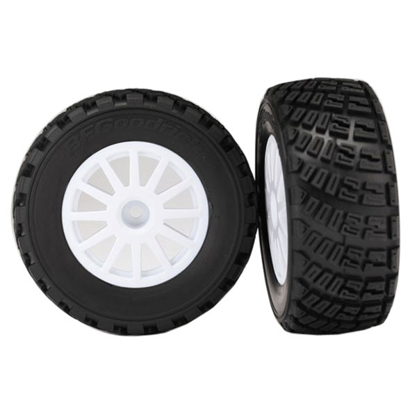 Traxxas Roues montées collées bf goodrich blanches x2 7473R