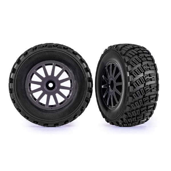 Traxxas Roues montées collées bf goodrich grises x2 7473-GRAY