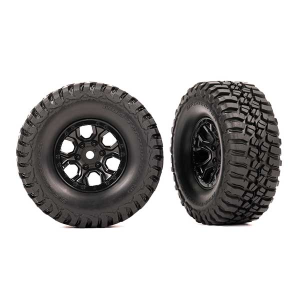Traxxas Roues montées collées bfgoodrich mt ta km3 1,0 (x2) – TRX-4M 9774