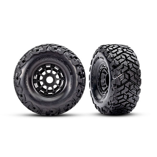 Traxxas Roues montees collees Maxx Slash ceinture noires (2) 10272 – Image 1