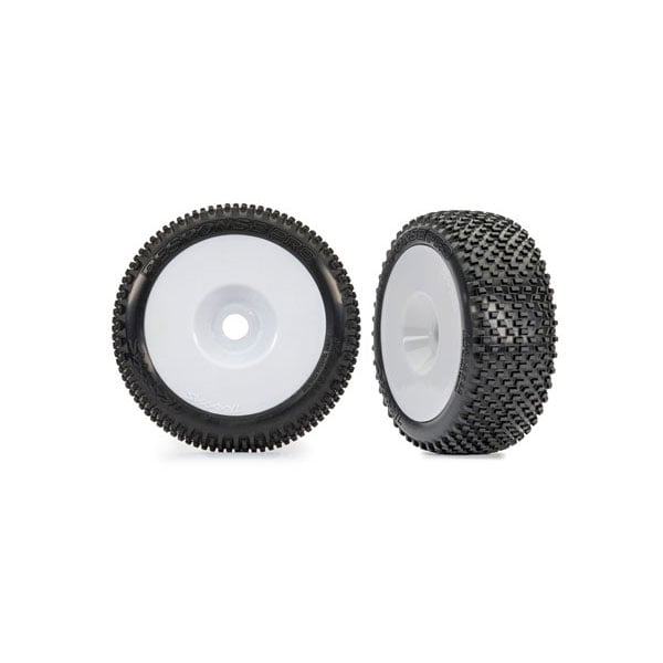 Traxxas Roues montées collées response pro 3,0 blanches (x2) – Jato 4x4 9074-WHT