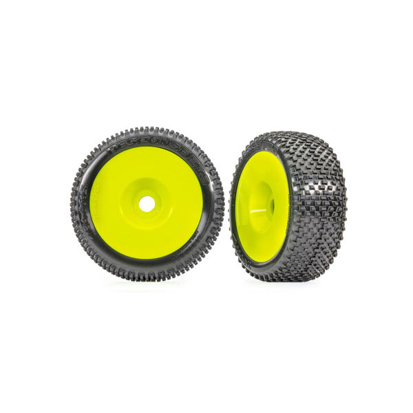 Traxxas Roues montées collées response pro 3,0 jaunes (x2) – Jato 4x4 9074-YLW