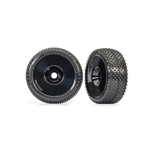 Traxxas Roues montées collées response pro 3,0 noires (x2) – Jato 4x4 9074-BLK