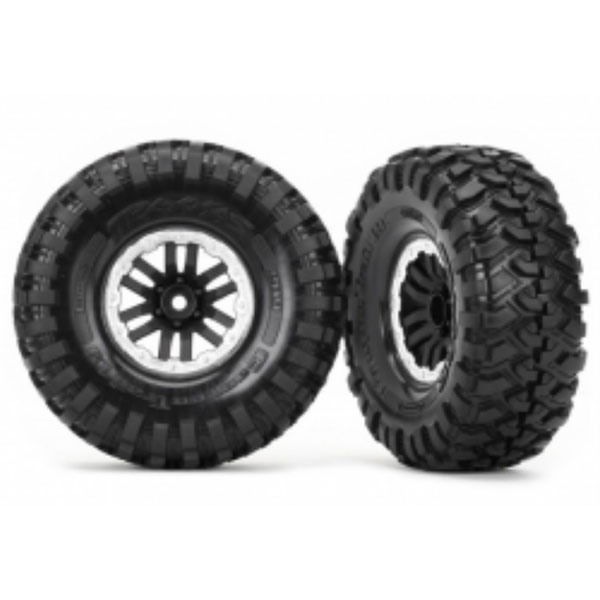 Traxxas Roues montées collées satin 1,9 TRX-4 (2) 8272X