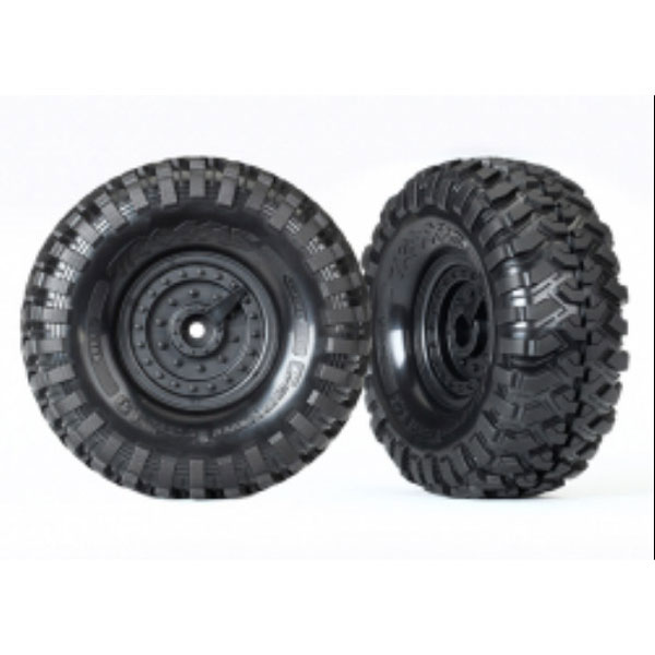 Traxxas Roues montées collées tactical 1,9 (x2) 8273