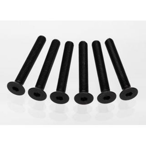 Traxxas Screws, 4x30 mm countersunk machine (hex drive) (6) 2533