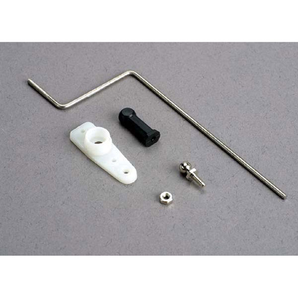Traxxas Steering rod / plastic rod end / chrome threaded ball & nut 3825 – Image 1