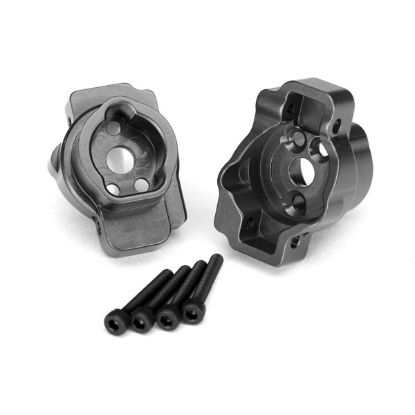 Traxxas Support axe de transmission alu anodisé gris x2 8256A