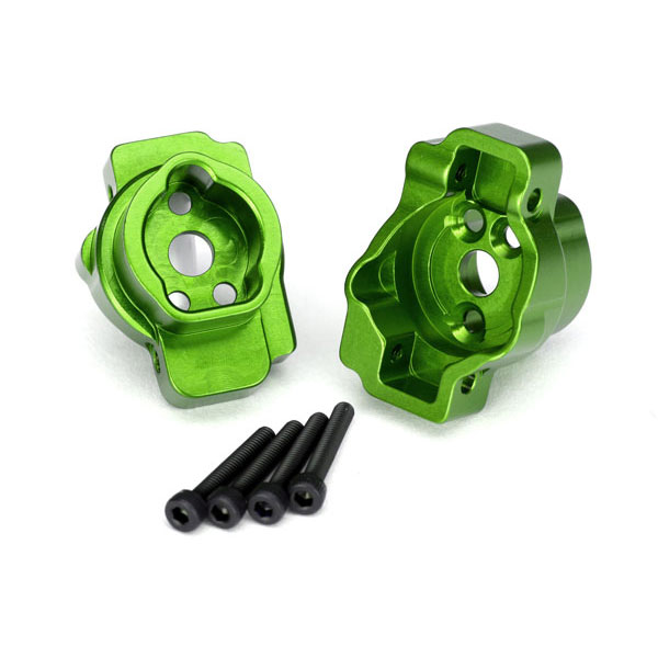 Traxxas Support axe de transmission alu anodisé vert x2 8256G