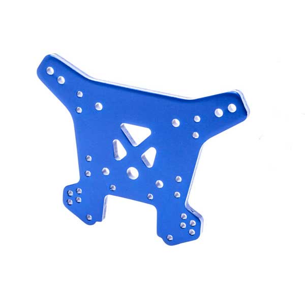 Traxxas Support d’amortisseurs arriere alu bleu – Sledge 9538 – Image 1