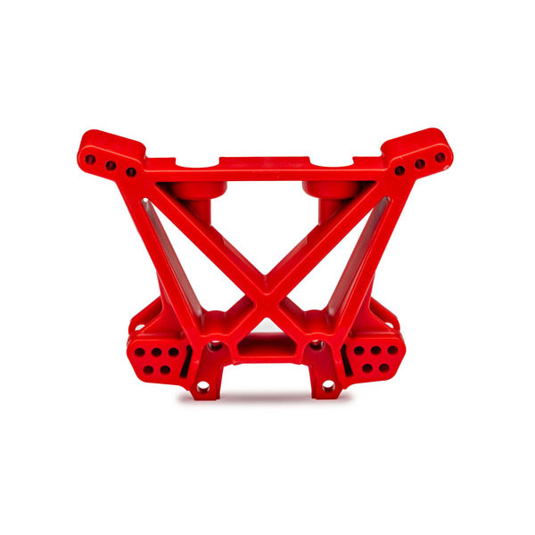 Traxxas Support d’amortisseurs arrière rouge – Jato 4x4 9034-RED