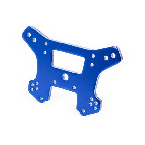 Traxxas Support d’amortisseurs avant alu bleu – Sledge 9539 – Image 1