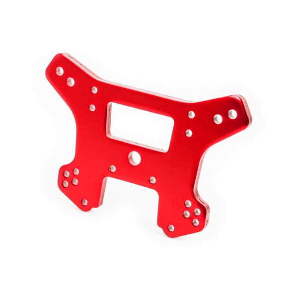 Traxxas Support d’amortisseurs avant alu rouge – Sledge 9539R – Image 1