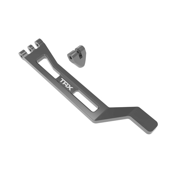 Traxxas Support de batterie alu anodisé gris – Mini Maxx 10726-GRAY