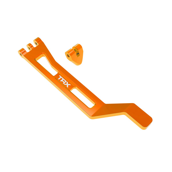 Traxxas Support de batterie alu anodisé orange – Mini Maxx 10726-ORNG